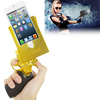 Handgun Style Plating Skinning Plastic Shell for iPhone 5 & 5s & SE