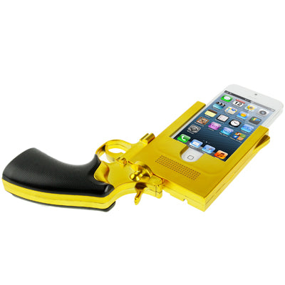 Handgun Style Plating Skinning Plastic Shell for iPhone 5 & 5s & SE