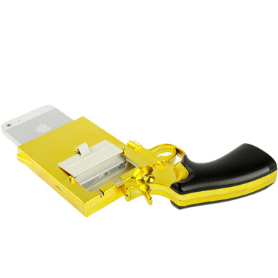 Handgun Style Plating Skinning Plastic Shell for iPhone 5 & 5s & SE