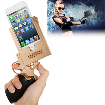 Handgun Style Plating Skinning Plastic Shell for iPhone 5 & 5s & SE