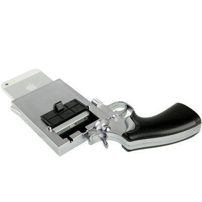 Handgun Style Plating Skinning Plastic Shell for iPhone 5 & 5s & SE