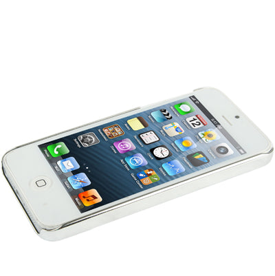 Skull Pattern Ultra Thin Plating Border Transparent Plastic Case for iPhone 5 & 5s & SE