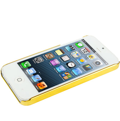 Skull Pattern Ultra Thin Plating Border Transparent Plastic Case for iPhone 5 & 5s & SE