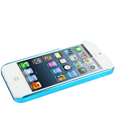 Skull Pattern Ultra Thin Plating Border Transparent Plastic Case for iPhone 5 & 5s & SE