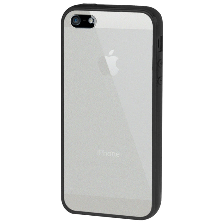 Ultra Slim Translucent Frosted Plastic Protective Case with TPU Frame for iPhone 5
