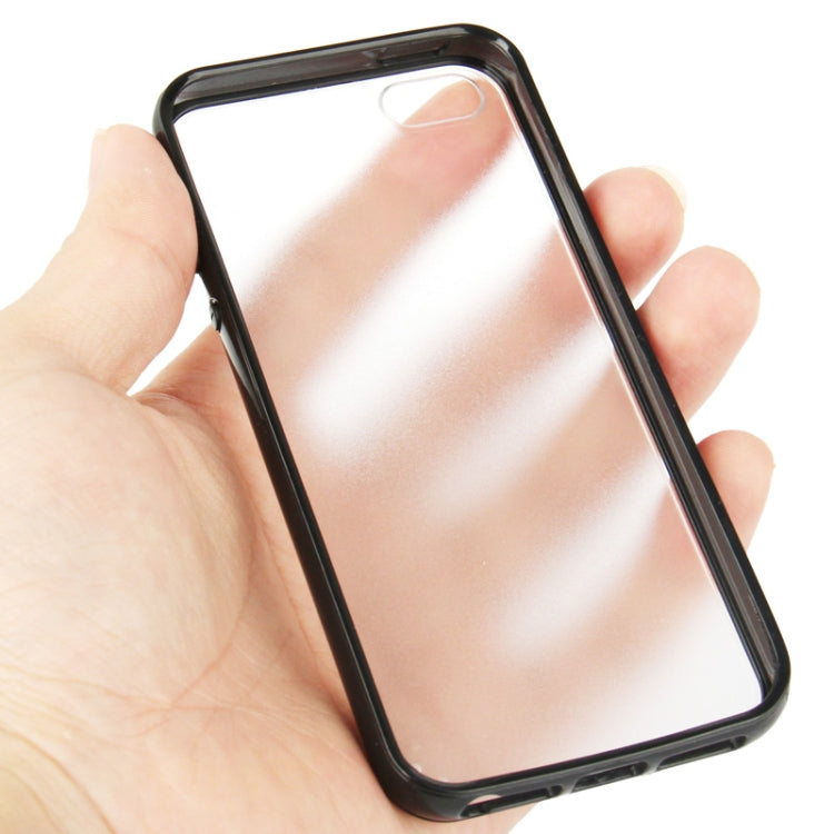 Ultra Slim Translucent Frosted Plastic Protective Case with TPU Frame for iPhone 5
