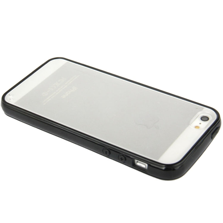 Ultra Slim Translucent Frosted Plastic Protective Case with TPU Frame for iPhone 5