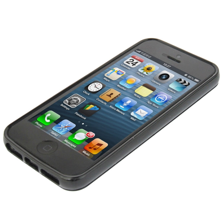 Ultra Slim Translucent Frosted Plastic Protective Case with TPU Frame for iPhone 5