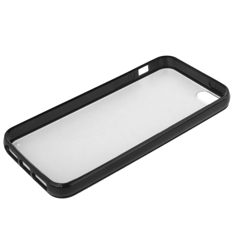 Ultra Slim Translucent Frosted Plastic Protective Case with TPU Frame for iPhone 5