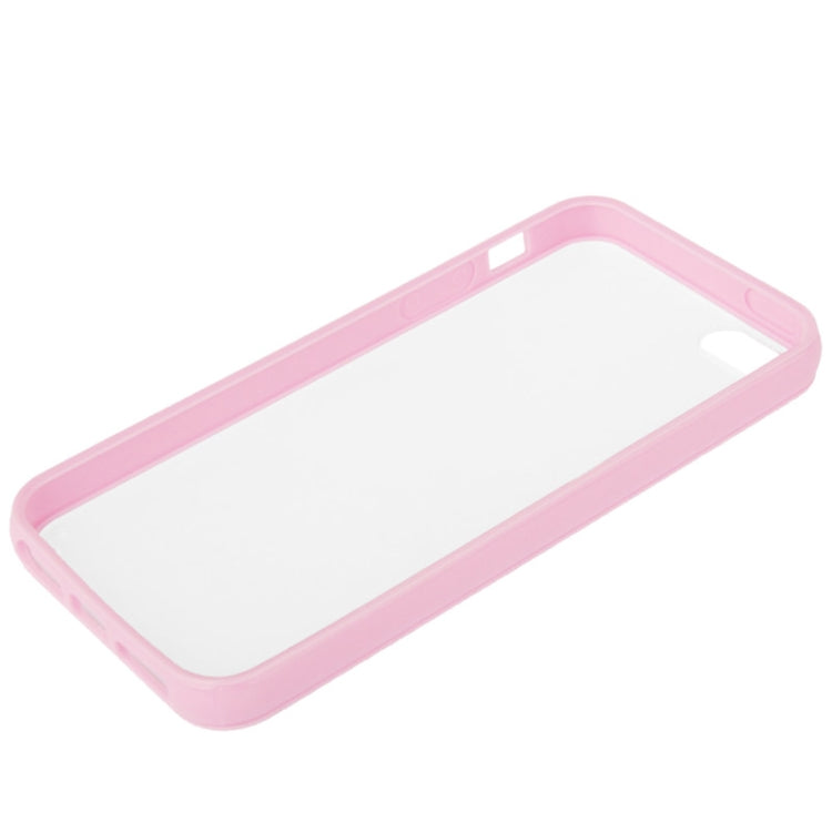 Ultra Slim Translucent Frosted Plastic Protective Case with TPU Frame for iPhone 5