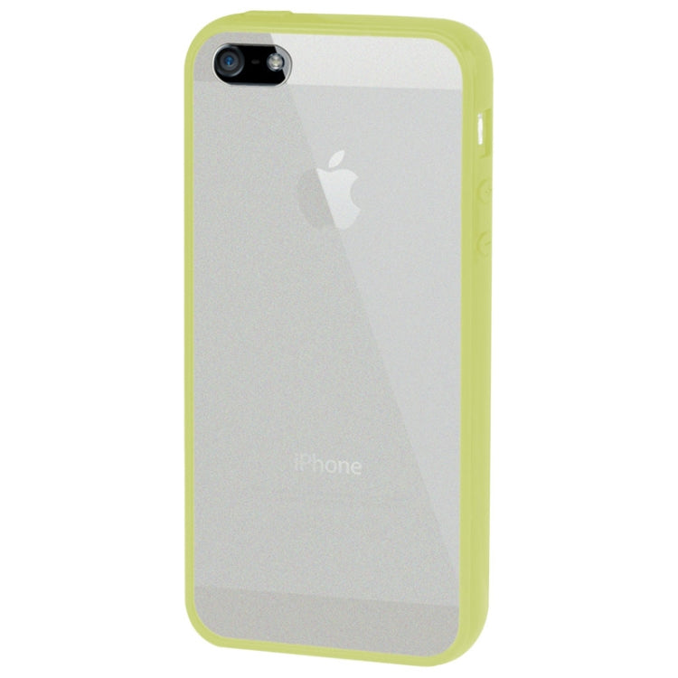 Ultra Slim Translucent Frosted Plastic Protective Case with TPU Frame for iPhone 5