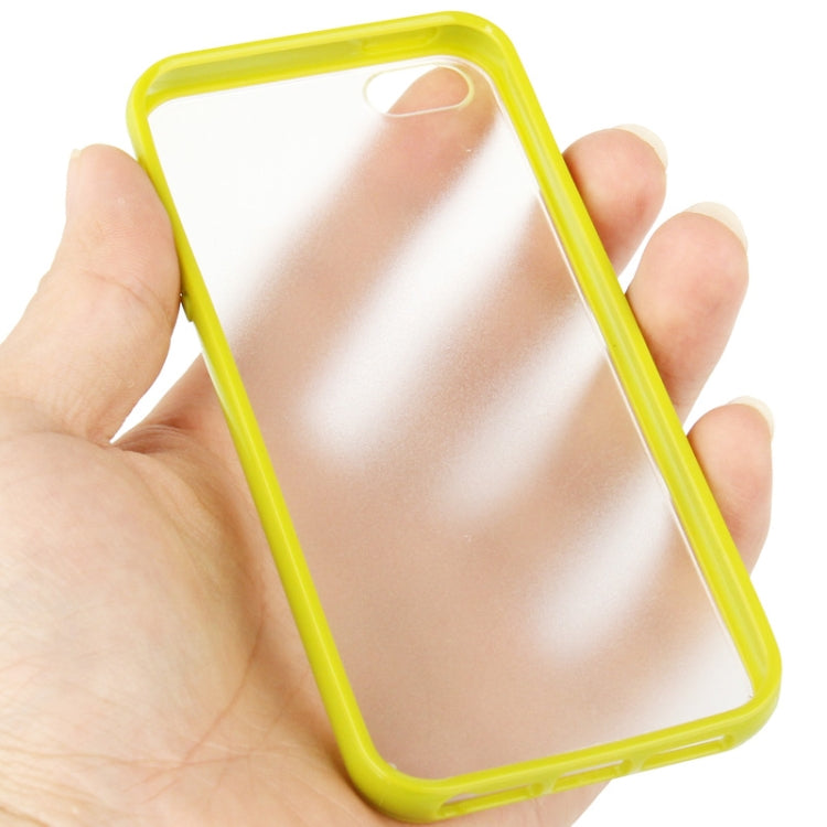 Ultra Slim Translucent Frosted Plastic Protective Case with TPU Frame for iPhone 5
