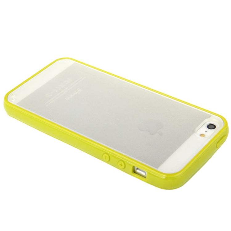 Ultra Slim Translucent Frosted Plastic Protective Case with TPU Frame for iPhone 5