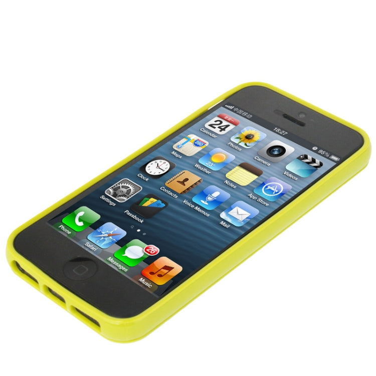 Ultra Slim Translucent Frosted Plastic Protective Case with TPU Frame for iPhone 5