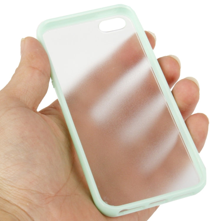 Ultra Slim Translucent Frosted Plastic Protective Case with TPU Frame for iPhone 5