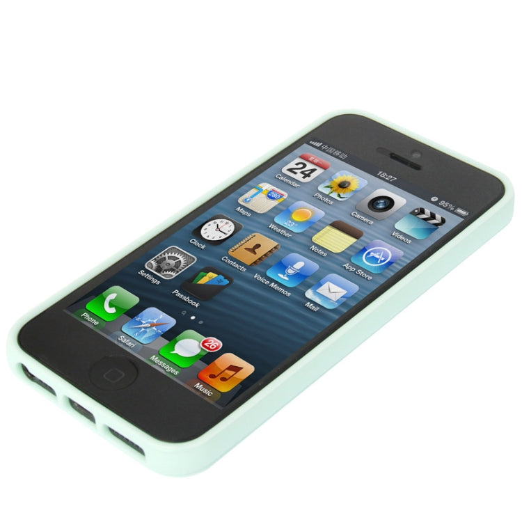 Ultra Slim Translucent Frosted Plastic Protective Case with TPU Frame for iPhone 5