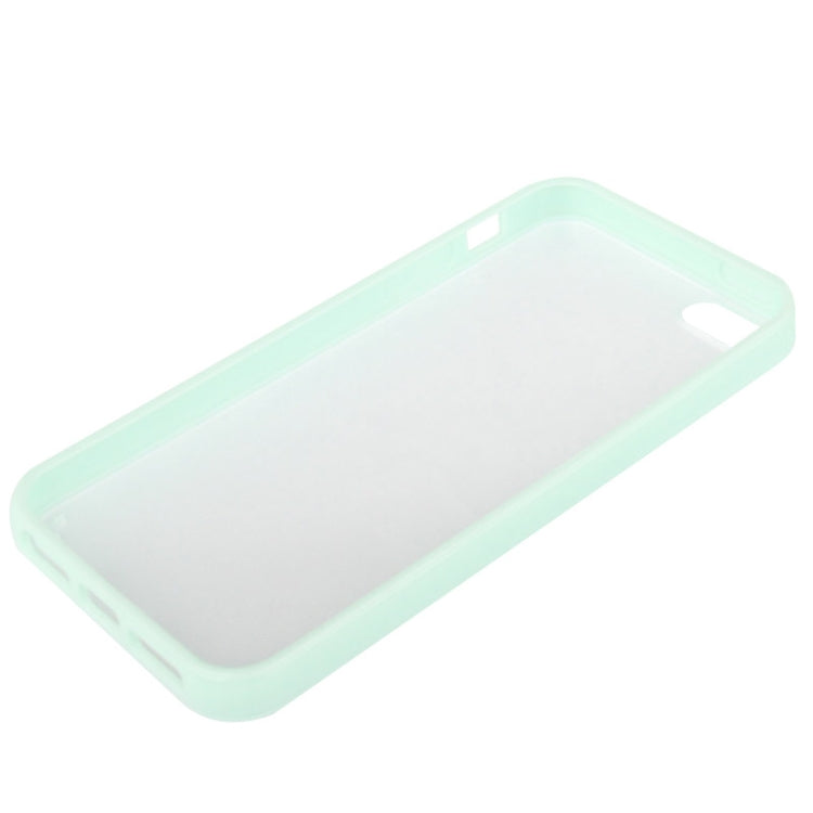 Ultra Slim Translucent Frosted Plastic Protective Case with TPU Frame for iPhone 5