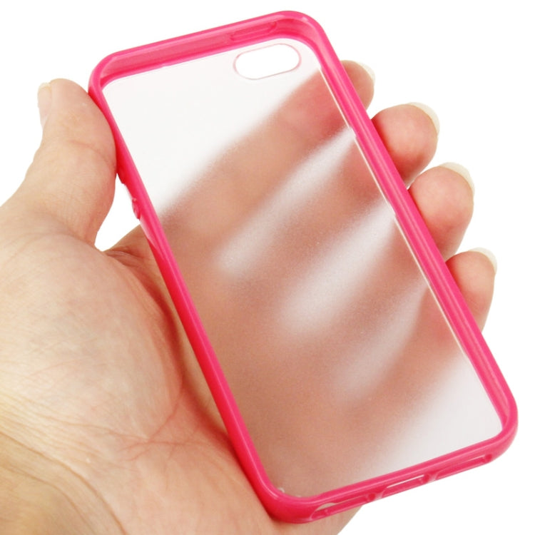 Ultra Slim Translucent Frosted Plastic Protective Case with TPU Frame for iPhone 5
