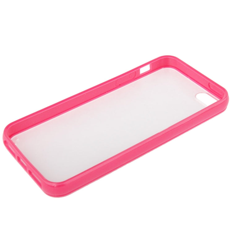 Ultra Slim Translucent Frosted Plastic Protective Case with TPU Frame for iPhone 5