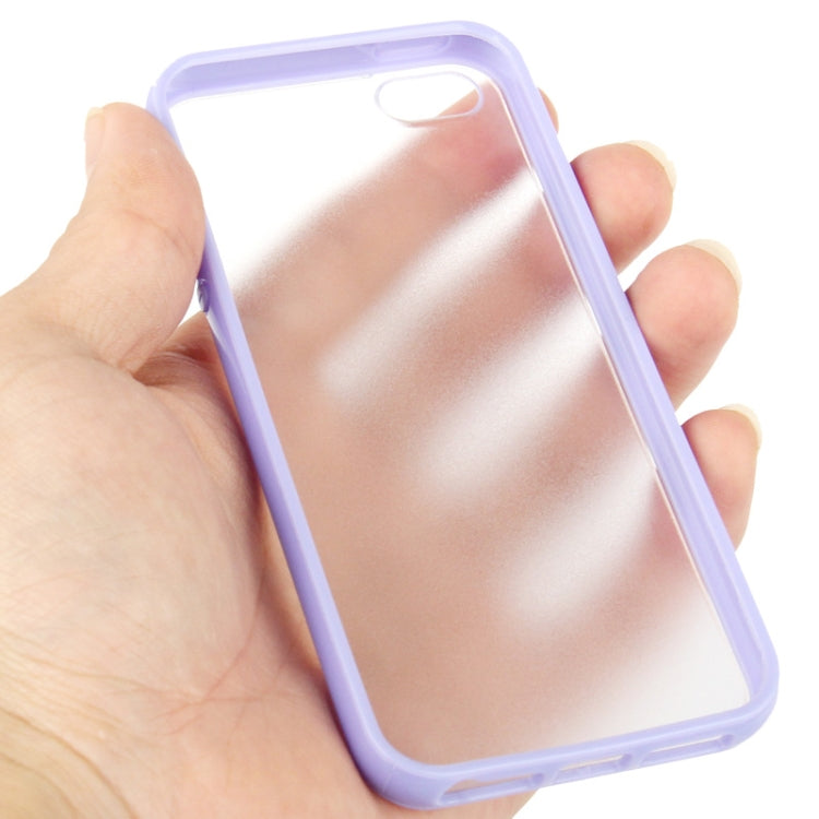 Ultra Slim Translucent Frosted Plastic Protective Case with TPU Frame for iPhone 5