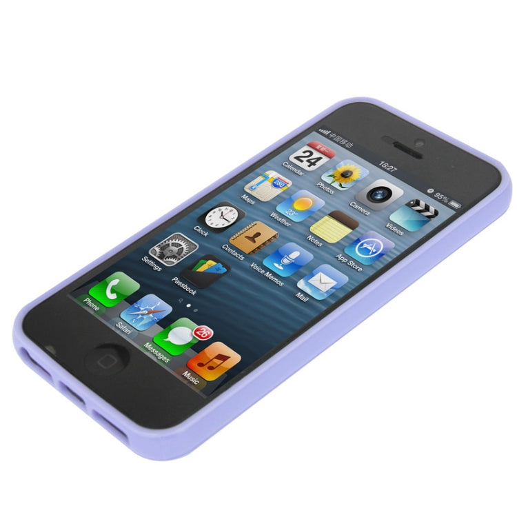 Ultra Slim Translucent Frosted Plastic Protective Case with TPU Frame for iPhone 5
