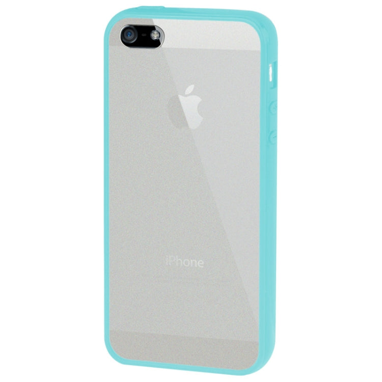 Ultra Slim Translucent Frosted Plastic Protective Case with TPU Frame for iPhone 5