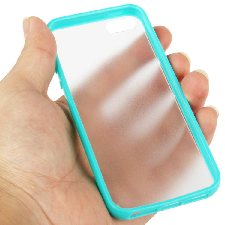 Ultra Slim Translucent Frosted Plastic Protective Case with TPU Frame for iPhone 5