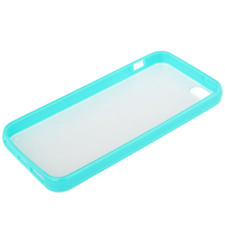 Ultra Slim Translucent Frosted Plastic Protective Case with TPU Frame for iPhone 5