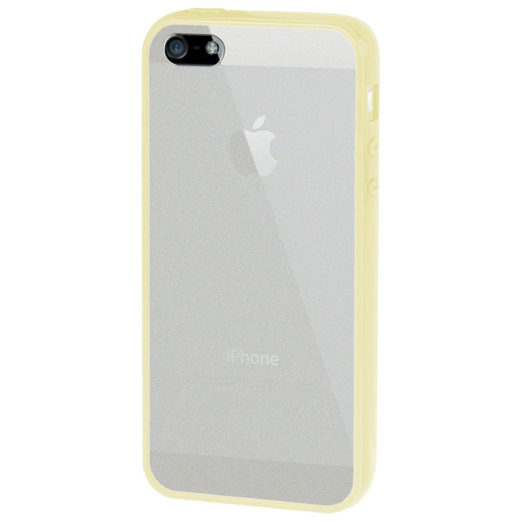 Ultra Slim Translucent Frosted Plastic Protective Case with TPU Frame for iPhone 5