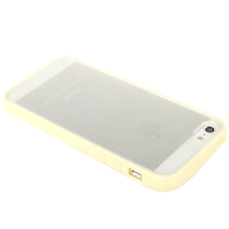 Ultra Slim Translucent Frosted Plastic Protective Case with TPU Frame for iPhone 5