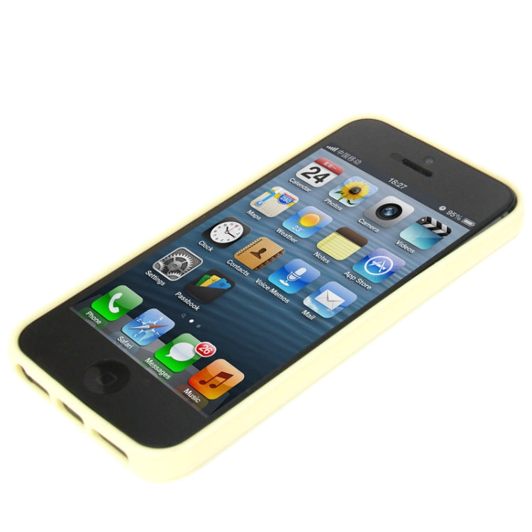 Ultra Slim Translucent Frosted Plastic Protective Case with TPU Frame for iPhone 5
