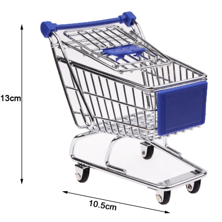 Universal Mini Grocery Shopping Cart Style Desktop Storage Box / Holder