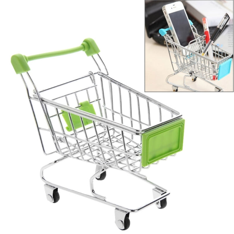 Universal Mini Grocery Shopping Cart Style Desktop Storage Box / Holder