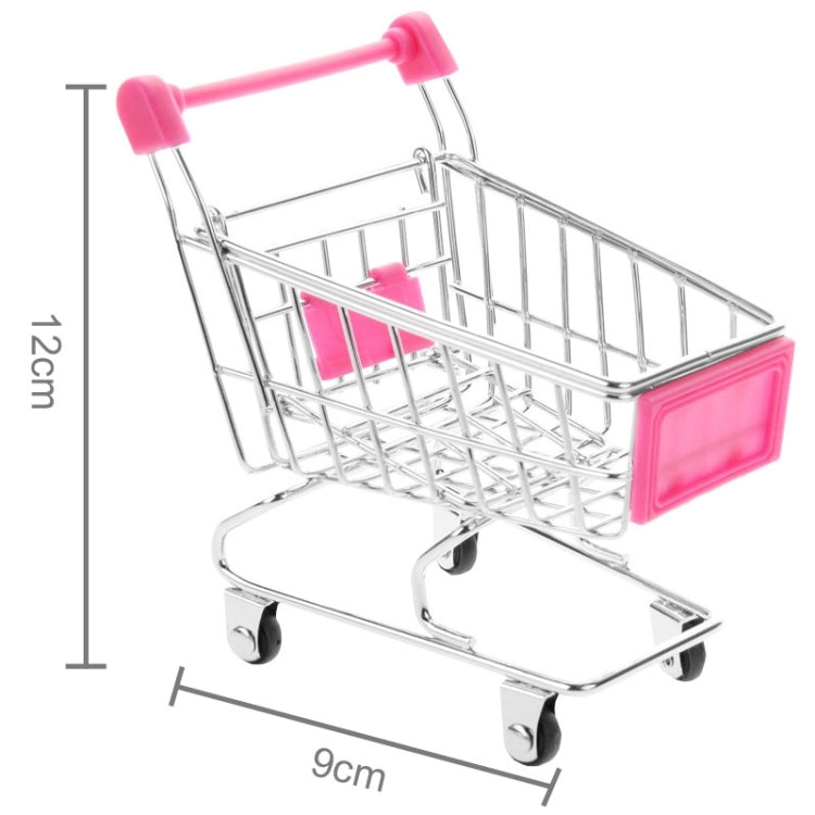 Universal Mini Grocery Shopping Cart Style Desktop Storage Box / Holder