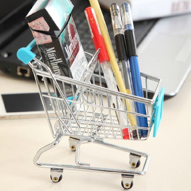 Universal Mini Grocery Shopping Cart Style Desktop Storage Box / Holder