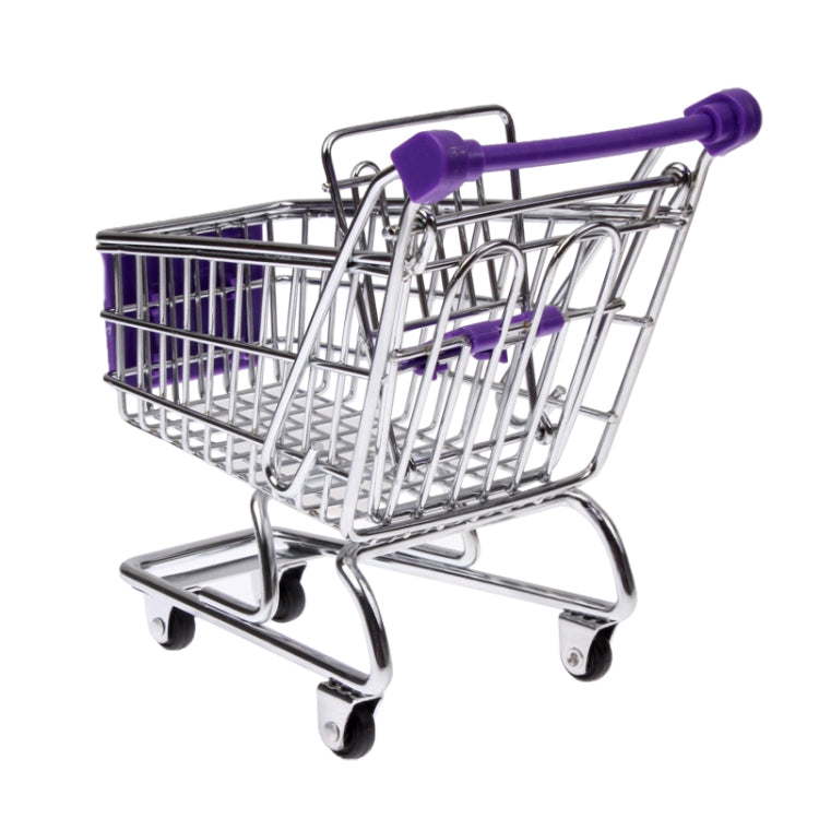 Universal Mini Grocery Shopping Cart Style Desktop Storage Box / Holder