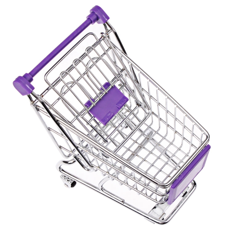 Universal Mini Grocery Shopping Cart Style Desktop Storage Box / Holder