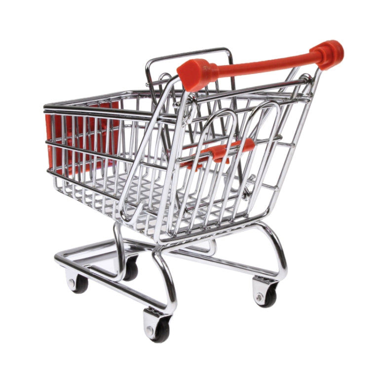 Universal Mini Grocery Shopping Cart Style Desktop Storage Box / Holder