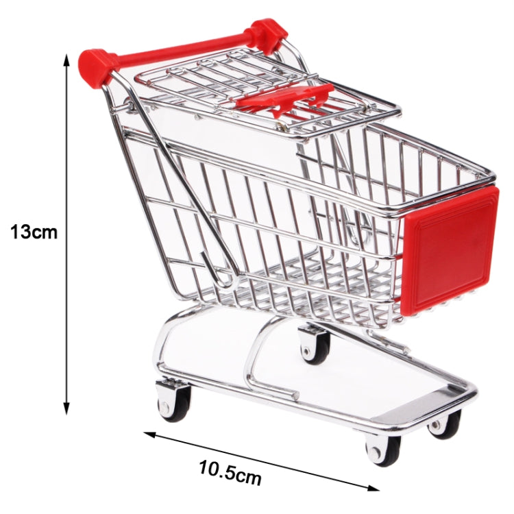 Universal Mini Grocery Shopping Cart Style Desktop Storage Box / Holder