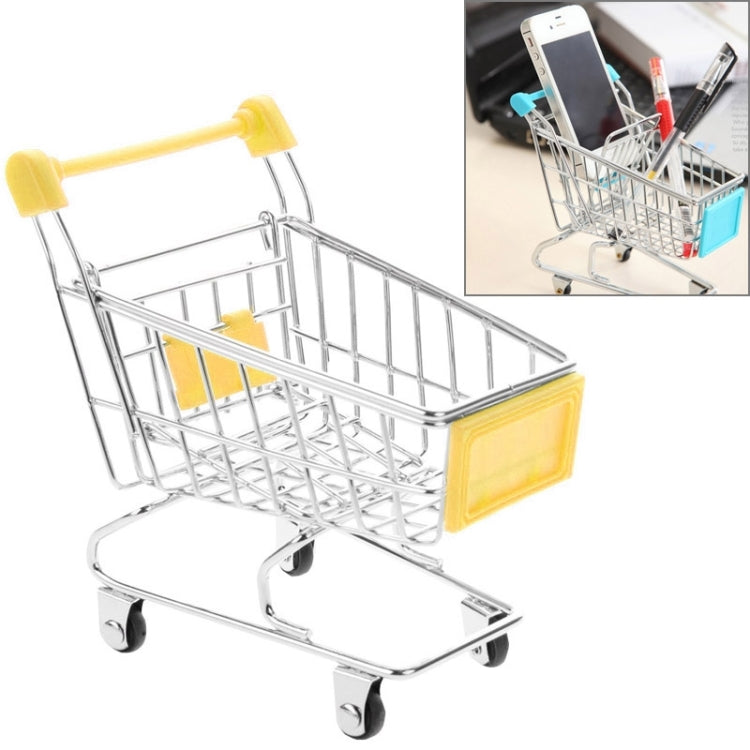 Universal Mini Grocery Shopping Cart Style Desktop Storage Box / Holder