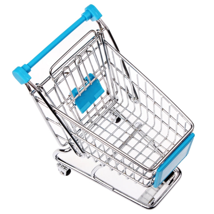 Universal Mini Grocery Shopping Cart Style Desktop Storage Box / Holder