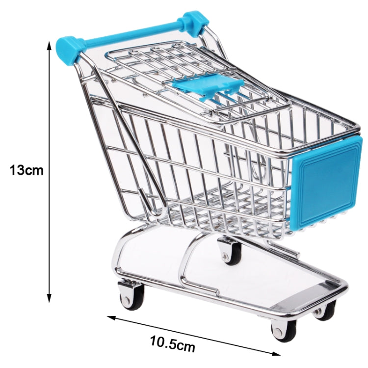 Universal Mini Grocery Shopping Cart Style Desktop Storage Box / Holder