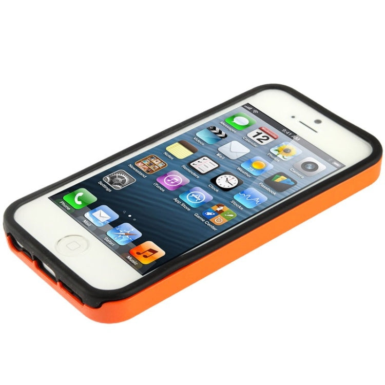 Hollow Watermelon Style Plastic + Black Silicone Combination Case for iPhone 5 & 5s & SE