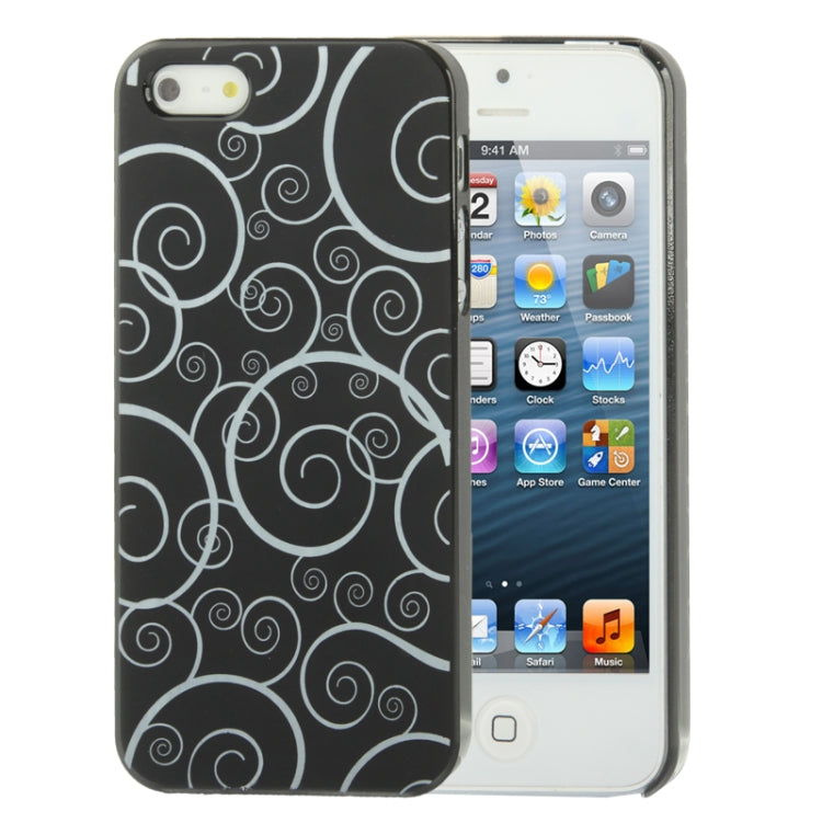Spiral Decorative Pattern Smooth Surface Plastic Case for iPhone 5 & 5s & SE