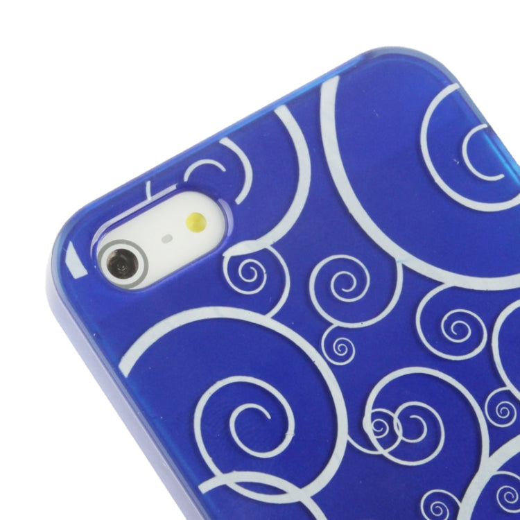 Spiral Decorative Pattern Smooth Surface Plastic Case for iPhone 5 & 5s & SE