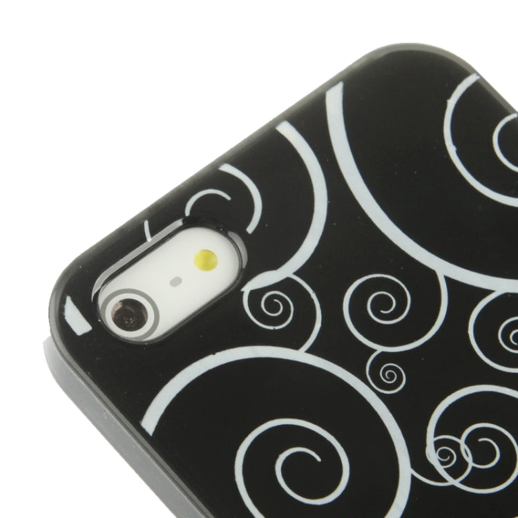 Spiral Decorative Pattern Smooth Surface Plastic Case for iPhone 5 & 5s & SE