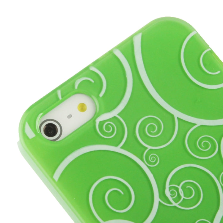 Spiral Decorative Pattern Smooth Surface Plastic Case for iPhone 5 & 5s & SE