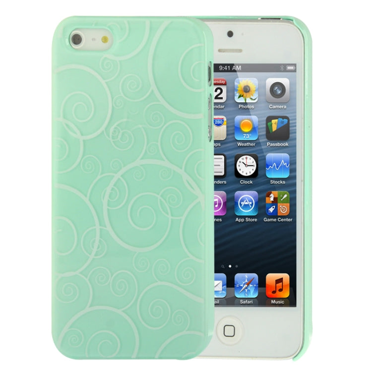 Spiral Decorative Pattern Smooth Surface Plastic Case for iPhone 5 & 5s & SE