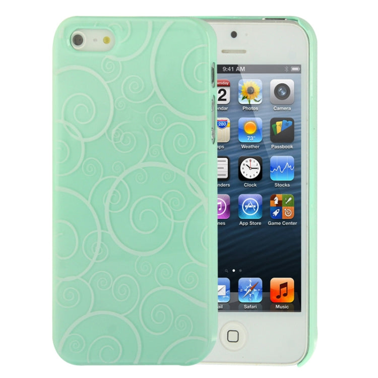 Spiral Decorative Pattern Smooth Surface Plastic Case for iPhone 5 & 5s & SE