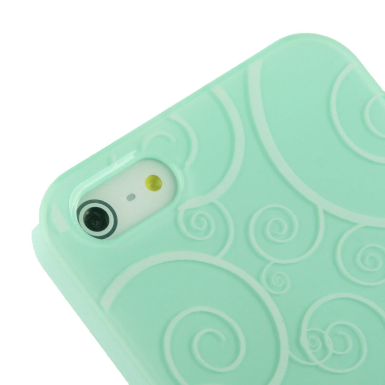 Spiral Decorative Pattern Smooth Surface Plastic Case for iPhone 5 & 5s & SE